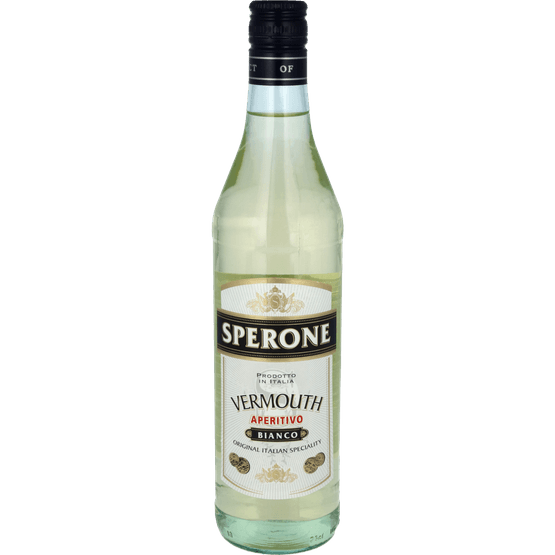 Foto van Sperone Vermouth bianco op witte achtergrond