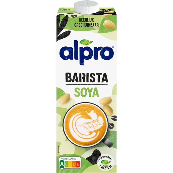 Foto van Alpro Barista soja op witte achtergrond