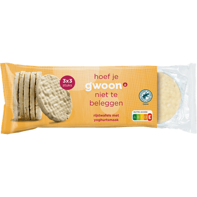 G'woon Rijstwafels yoghurt