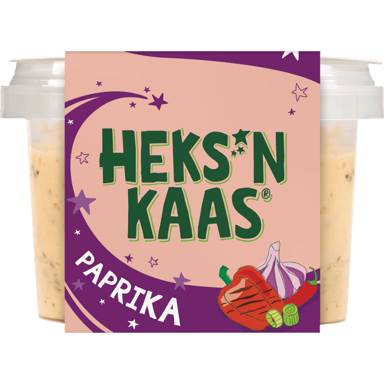 Foto van Heks'nkaas Paprika op witte achtergrond