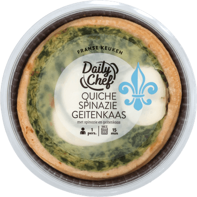 Daily Chef Quiche spinazie geitenkaas