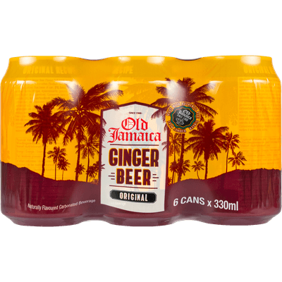 Old Jamaica Ginger beer soda 6x 33cl