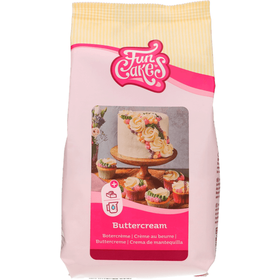 Foto van FunCakes Mix voor botercreme op witte achtergrond