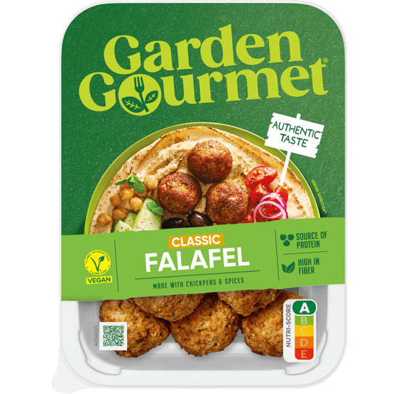 Foto van Garden Gourmet Falafel classic op witte achtergrond