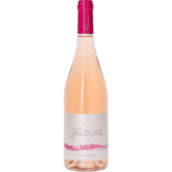 Foto van la Jalousie Bordeaux rose op witte achtergrond