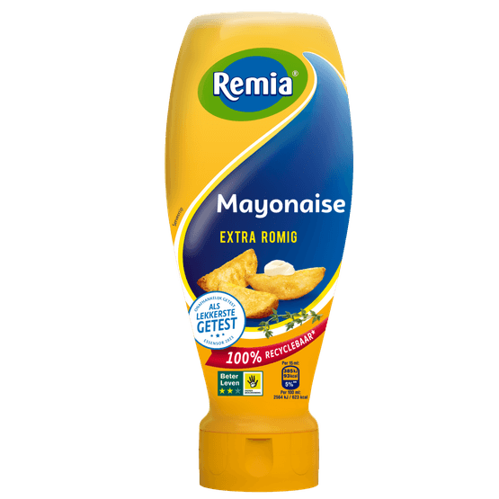 Foto van Remia Mayonaise extra romig op witte achtergrond