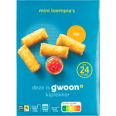 G'woon Mini loempia kip 24 stuks