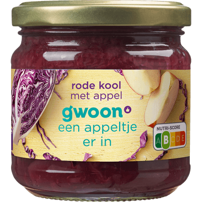 G'woon Rode kool met appel