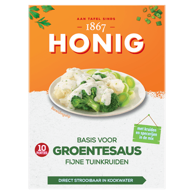 Honig Mix voor groentesaus fijne tuinkruiden