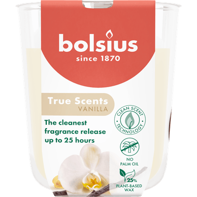 Bolsius Geurglas vanilla 25 uur