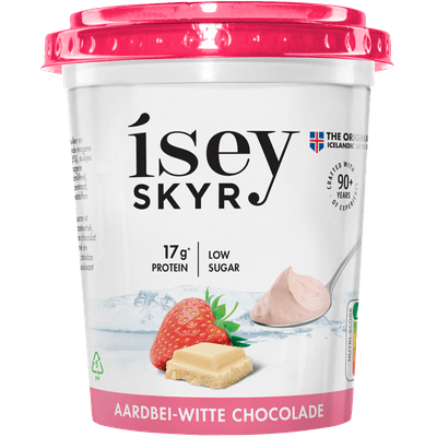 Isey skyr Air mousse aardbei-witte chocolade