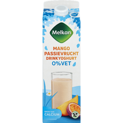 Melkan Zuiveldrink mango-passievrucht 0% vet