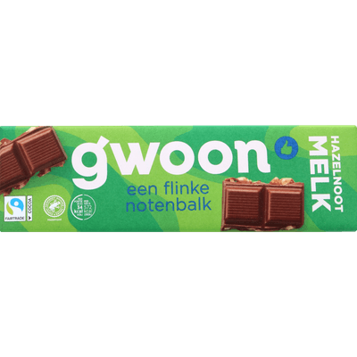 G'woon Chocoladereep melk hazelnoot