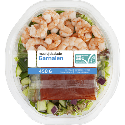  Maaltijdsalade garnalen