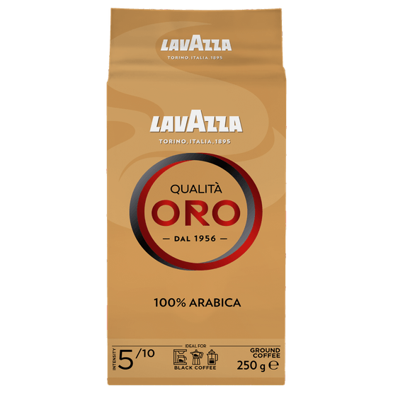 Foto van Lavazza Qualita oro op witte achtergrond