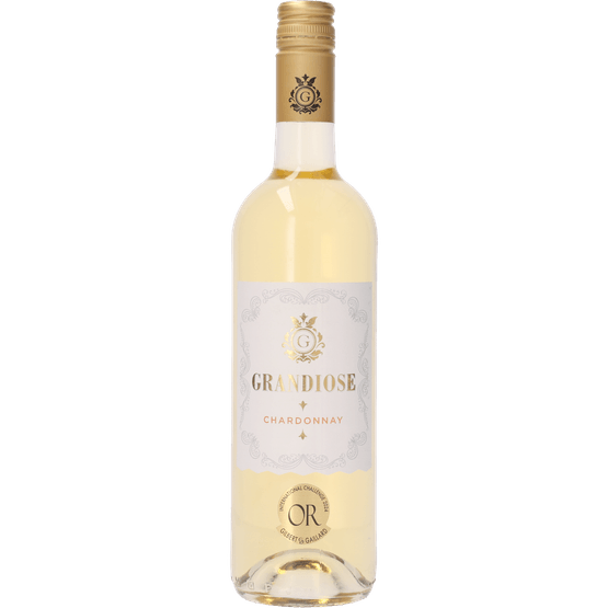 Foto van Grandiose Chardonnay op witte achtergrond