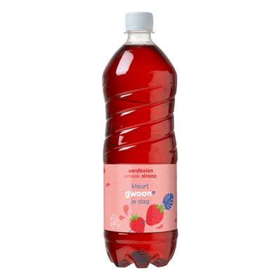 G'woon Limonadesiroop aardbei