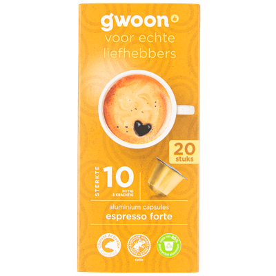 G'woon Koffiecapsules espresso forte