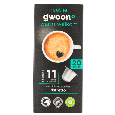 G'woon Koffiecapsules ristretto