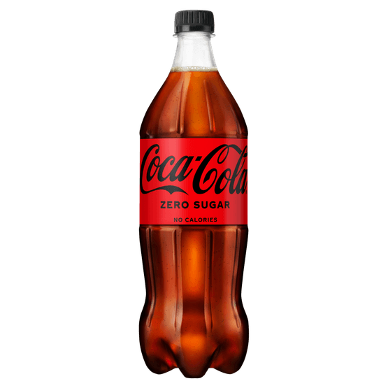 Foto van Coca-Cola Zero op witte achtergrond