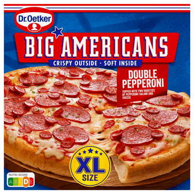 Dr. Oetker Big Americans pizza XL double pepperoni