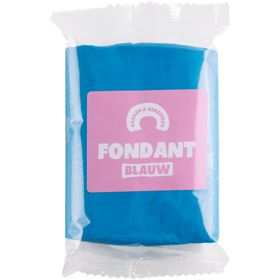 Foto van Rolfondant blauw op witte achtergrond