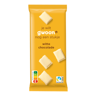 G'woon Chocoladereep wit