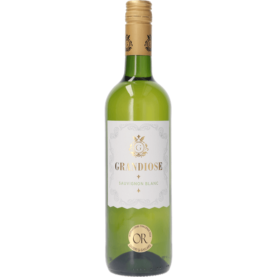 Foto van Grandiose Sauvignon blanc op witte achtergrond