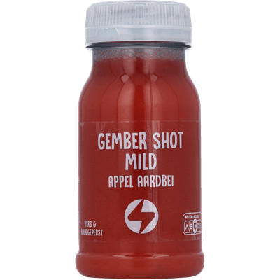  Mild shot aardbei gember appel limoen