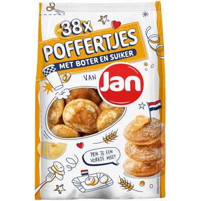 Jan Poffertjes met boter en suiker 38 stuks