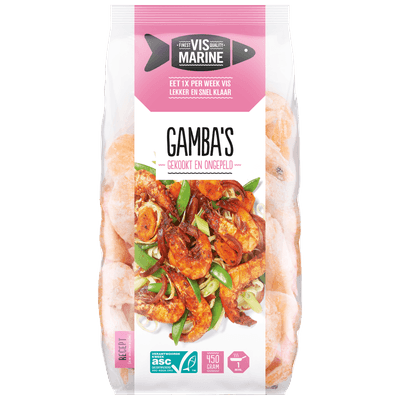 Vis Marine Gambas gekookt en ongepeld