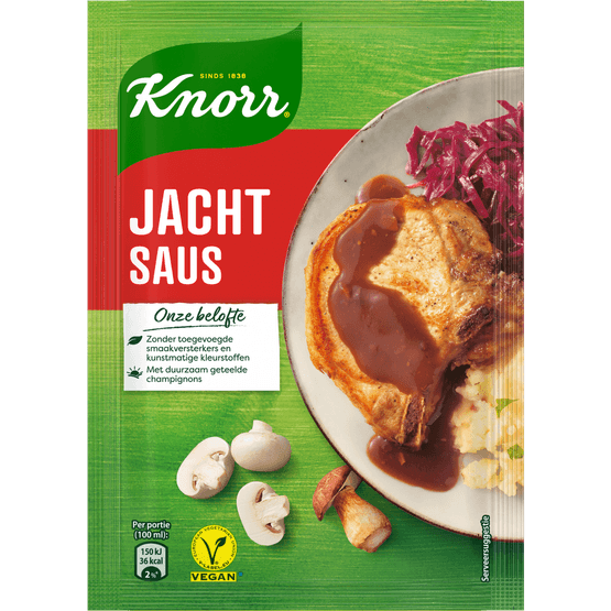 Foto van Knorr Jachtsaus op witte achtergrond