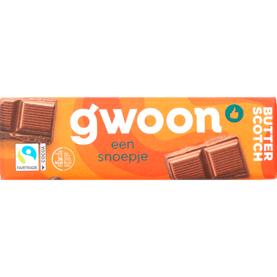 G'woon Chocoladereep butterscotch