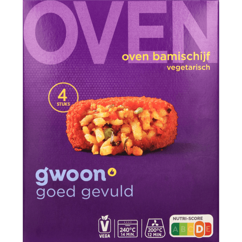 Foto van G'woon Oven bamischijven 4 st. op witte achtergrond