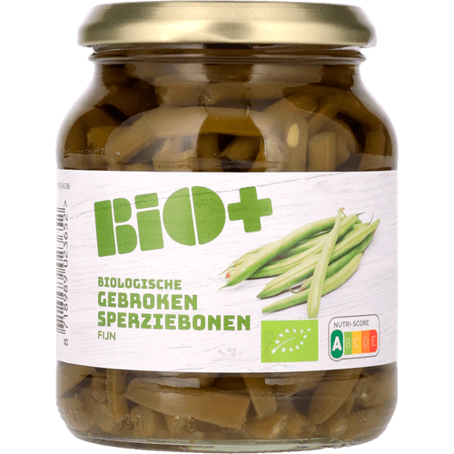 Foto van Bio+ Gebroken sperziebonen fijn op witte achtergrond