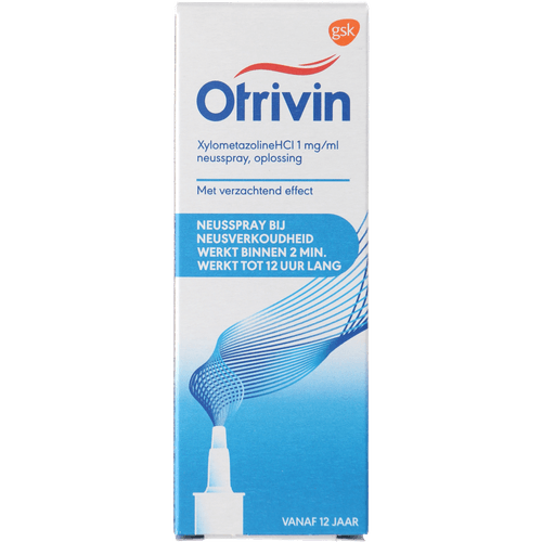 Foto van Otrivin Neusspray volwassenen 0.1% op witte achtergrond