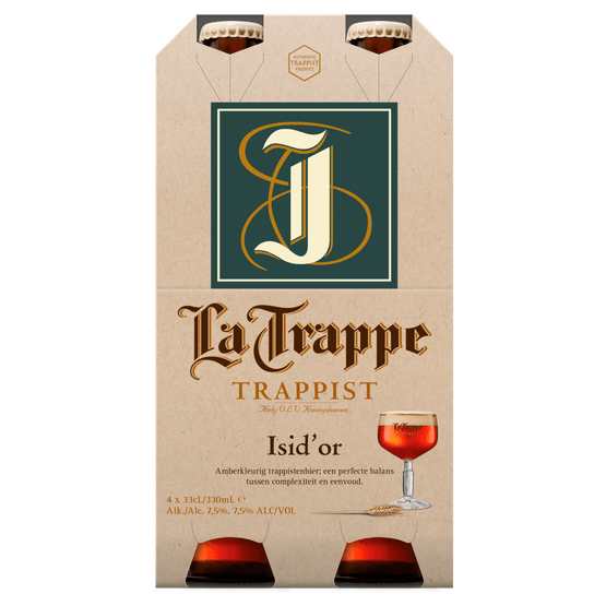 Foto van La Trappe Isid or 4x33cl op witte achtergrond