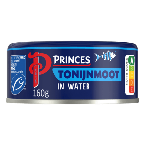 Foto van Princes Tonijnmoot in water op witte achtergrond