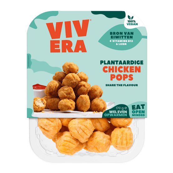 Foto van Vivera Chicken pops 170 gram op witte achtergrond