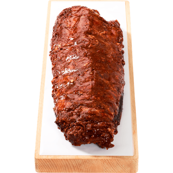 Foto van Vleeschmeesters Spareribs piri piri op witte achtergrond
