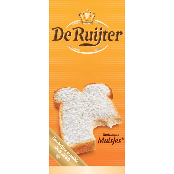 Foto van De Ruijter Gestampte muisjes op witte achtergrond