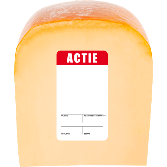 Foto van Jonge kaas 48+ op witte achtergrond