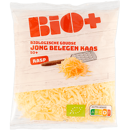 Foto van Bio+ Rasp belegen 50+ op witte achtergrond