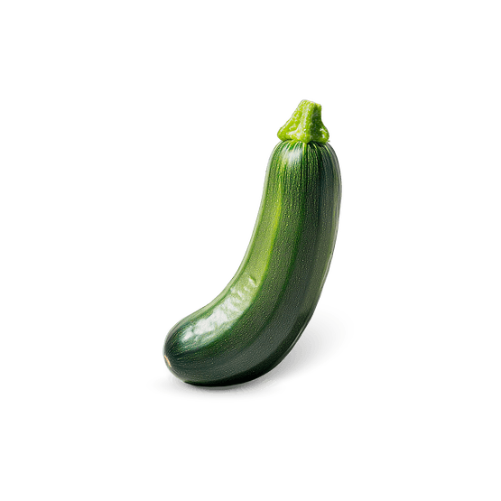 Foto van Courgette op witte achtergrond