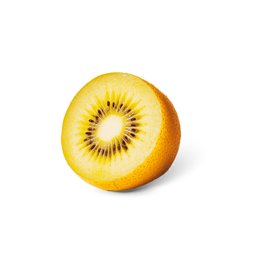 Foto van Zespri kiwi sungold Nieuw-Zeeland op witte achtergrond