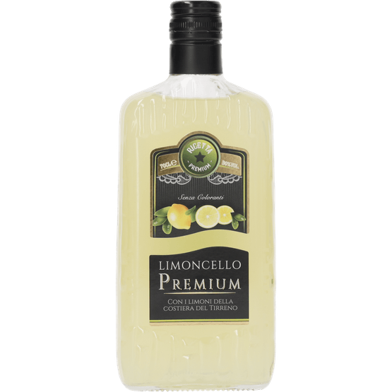 Foto van Limoncello senza coloranti premium op witte achtergrond