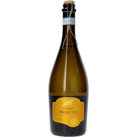 Foto van Scalini Prosecco doc vino frizzante op witte achtergrond