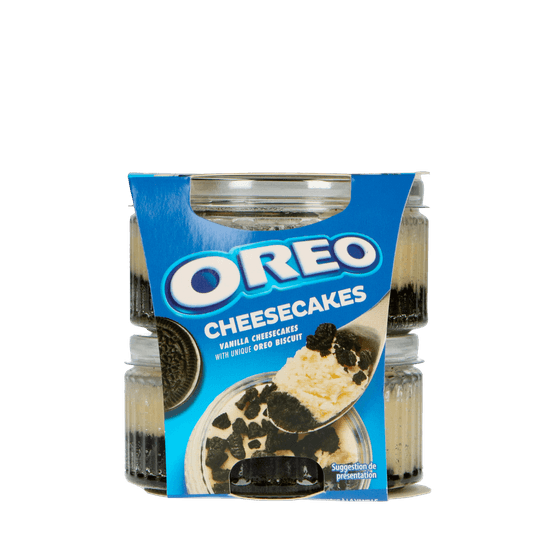 Foto van Oreo Cheesecake 2 stuks op witte achtergrond