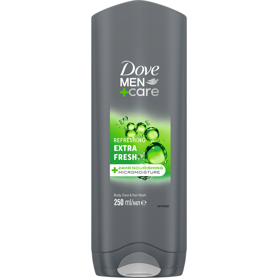 Foto van Dove Douchegel men + care extra fresh op witte achtergrond