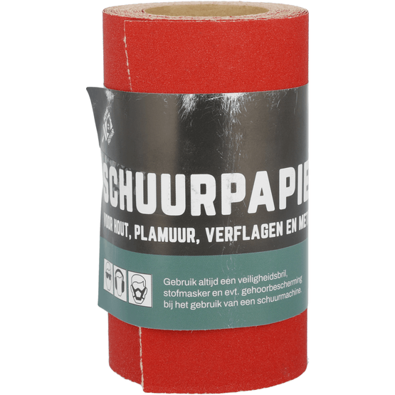 Foto van Schuurpapier op witte achtergrond